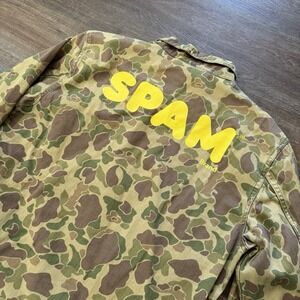 HUF X SPAM Men's M‎ Shacket Duck Camo Hunting Jacket Y2K Style Military Grunge